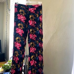 Flared bottom dress pants